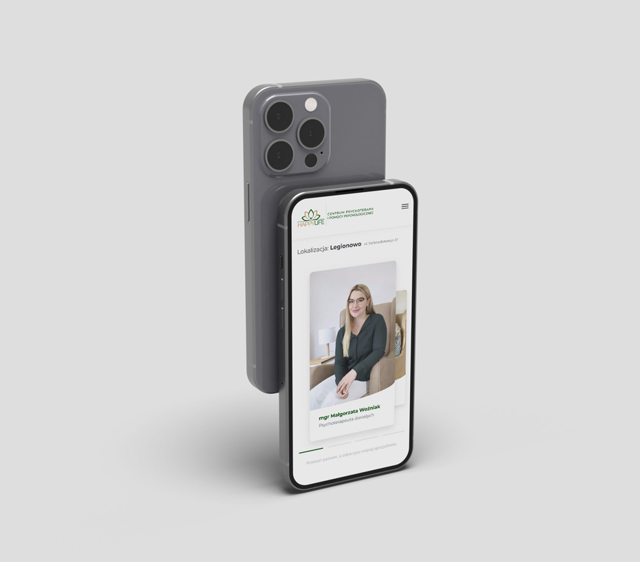 Aplikacja Happylife - wersja mobile